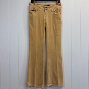 Bubblegum Womens Y2K Low-Rise Corduroy Cowgirl Flare Pants Size 9 Western Rodeo